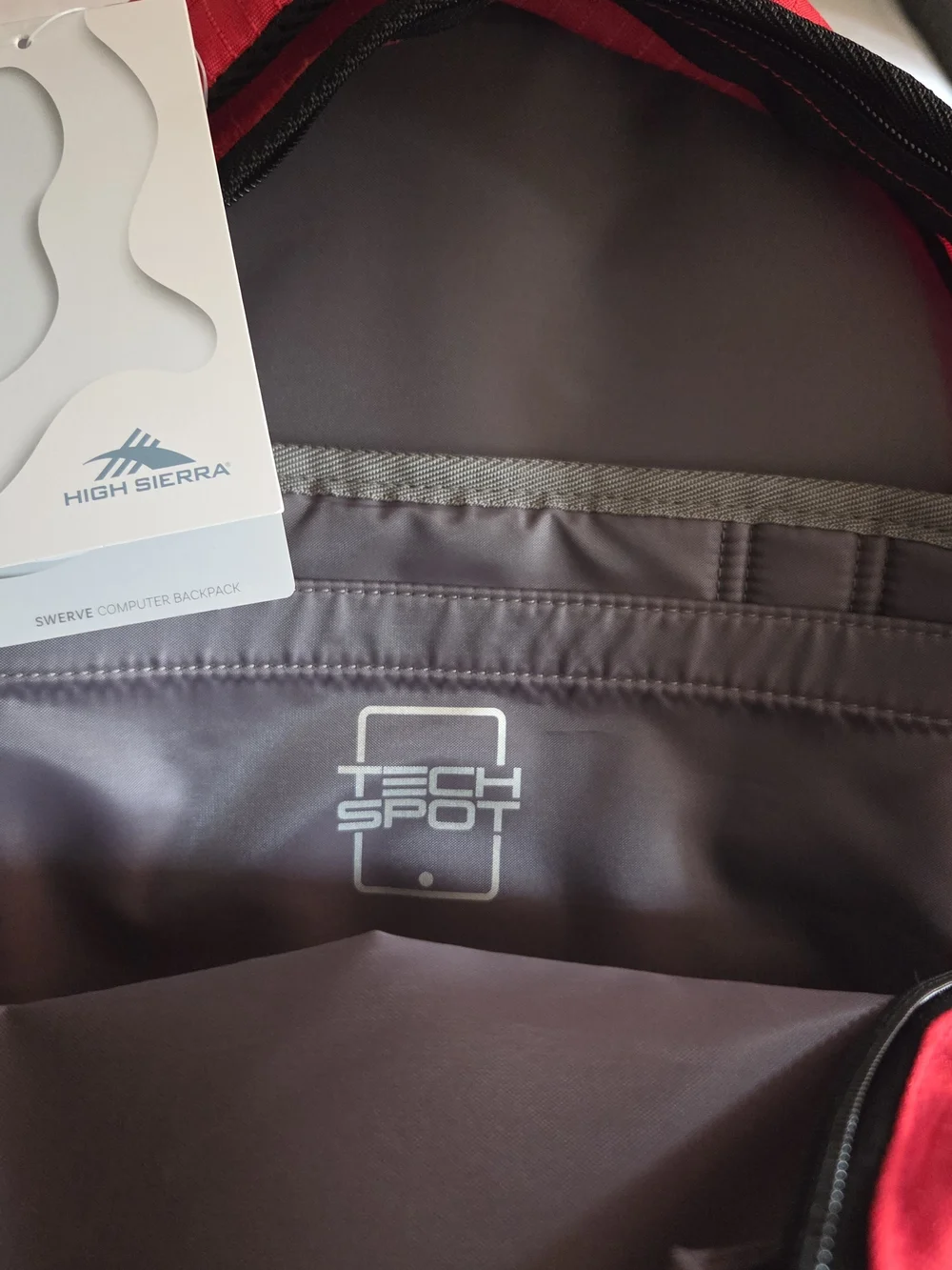 NWT*High Sierra Red Swerve Laptop Backpack - MSRP $55